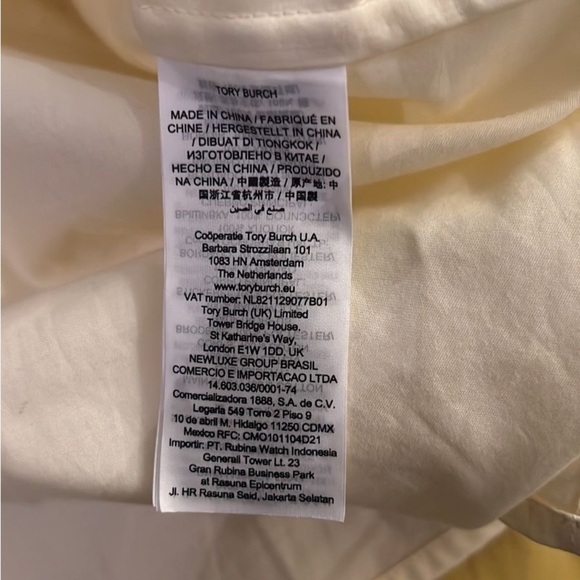 Tory Burch Cream Tunic with Brown and Blue Embroidery - Picture 11 of 12